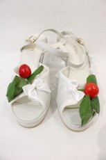 画像2: 【SALE】MILK / チェリーリボンサンダル M 白 I-24-10-05-116-ML-SH-HD-ZTK014 (2)