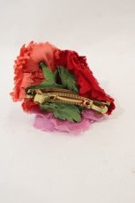 画像3: 【SALE】Jane Marple / HAT 3カラーフラワーバレッタ  ピンクＸ赤 I-24-10-05-124-JM-AC-HD-ZTK015 (3)