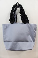 画像2: 【SALE】Maison de FLEUR / BAG Alice/フリルハンドルトートバッグ  ブルー I-24-10-07-095-LO-BG-HD-ZTK012 (2)