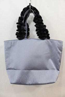 画像2: Maison de FLEUR / BAG Alice/フリルハンドルトートバッグ  ブルー I-24-10-07-095-LO-BG-HD-ZT-K012