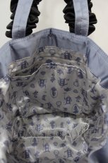 画像3: 【SALE】Maison de FLEUR / BAG Alice/フリルハンドルトートバッグ  ブルー I-24-10-07-095-LO-BG-HD-ZTK012 (3)