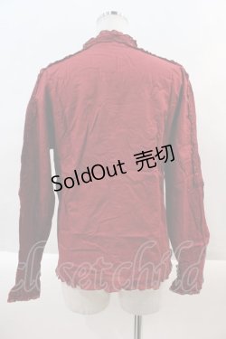 画像2: PINK HOUSE / ピンタックフリルブラウス  赤 I-24-10-12-008-LO-BL-HD-ZS