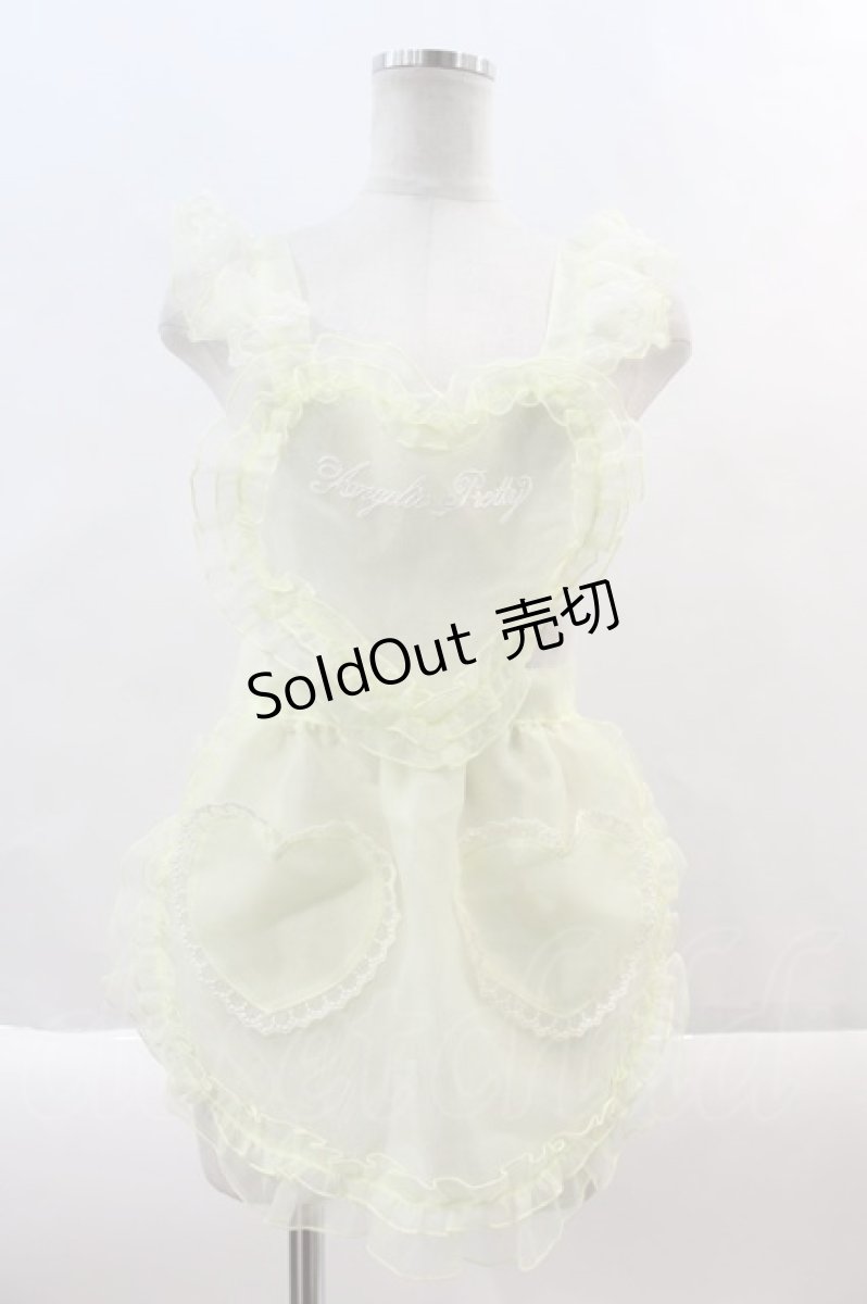 画像1: Angelic Pretty / Heart Fairyフリルエプロン  イエロー I-24-10-12-081-AP-TO-HD-ZY (1)