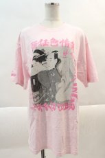 画像1: 【SALE】#FR3梅 / 頭狂色情兎 BIG Tシャツ  ピンク I-24-10-18-012-LO-TO-HD-ZT336 (1)