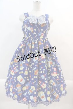 画像1: Angelic Pretty / Happy Park Carnivalジャンパースカート  青 I-24-10-18-020-AP-OP-HD-ZY