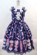 Angelic Pretty / Candy Ornamentジャンパースカート  青 I-24-10-18-023-AP-OP-HD-ZY