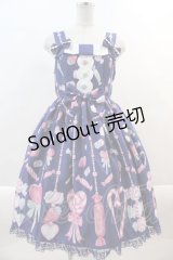Angelic Pretty / Candy Ornamentジャンパースカート  青 I-24-10-18-023-AP-OP-HD-ZY