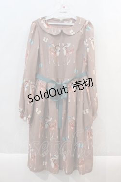 画像1: Emily Temple cute / Deer coupleワンピース  ピンク I-24-10-18-035-ET-OP-HD-ZI