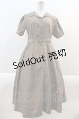 an another angelus / レトロ釦使い開衿シャツワンピース  ブラウン I-24-10-24-069-CA-OP-HD-ZI