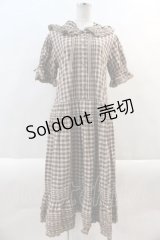 PINK HOUSE / フード付きタータンチェックワンピース  ブラウンチェック I-24-10-24-088-LO-OP-HD-ZT389