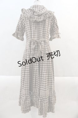 画像2: PINK HOUSE / フード付きタータンチェックワンピース  ブラウンチェック I-24-10-24-088-LO-OP-HD-ZT389