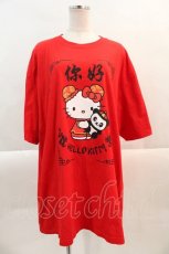 画像1: 【SALE】Candy Stripper / CHINA HELLO KITTY TEE  赤 I-24-10-24-018-PU-TO-HD-ZT314 (1)