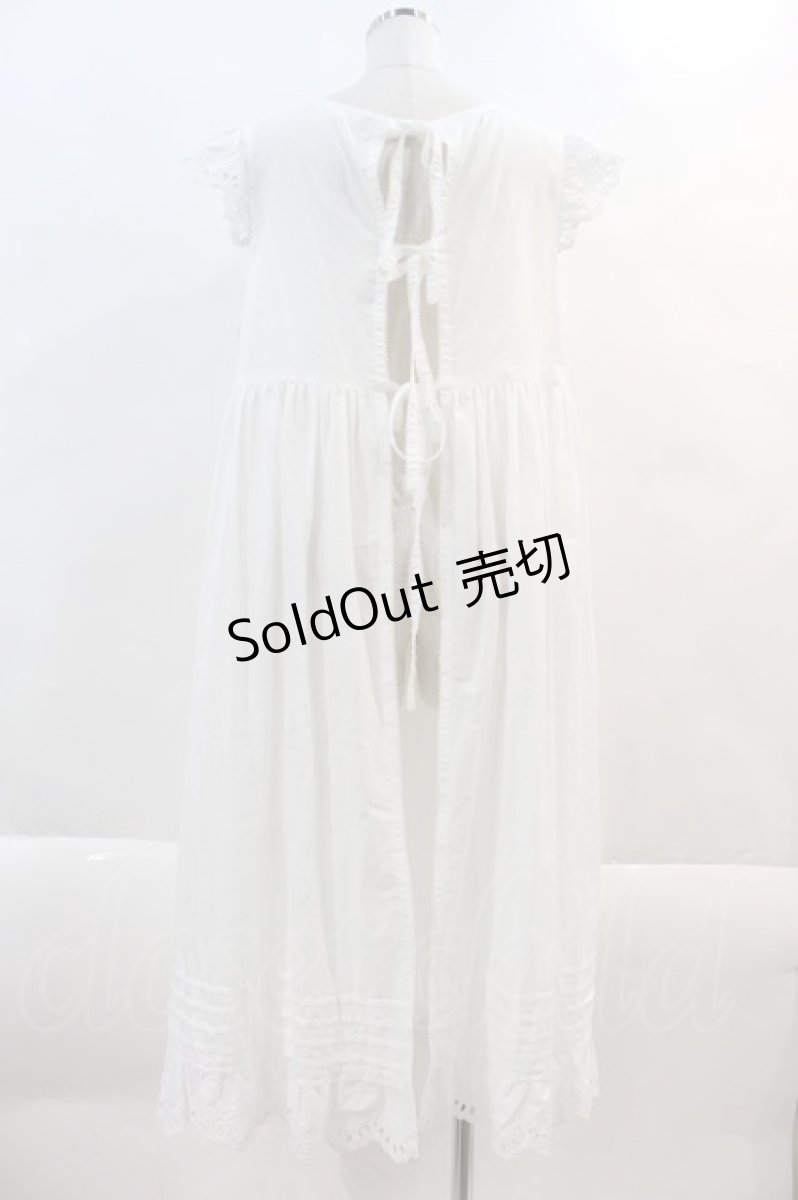 画像2: PINK HOUSE / サイドポケットレースタブリエ  白 I-24-10-29-055-LO-OP-HD-ZI (2)