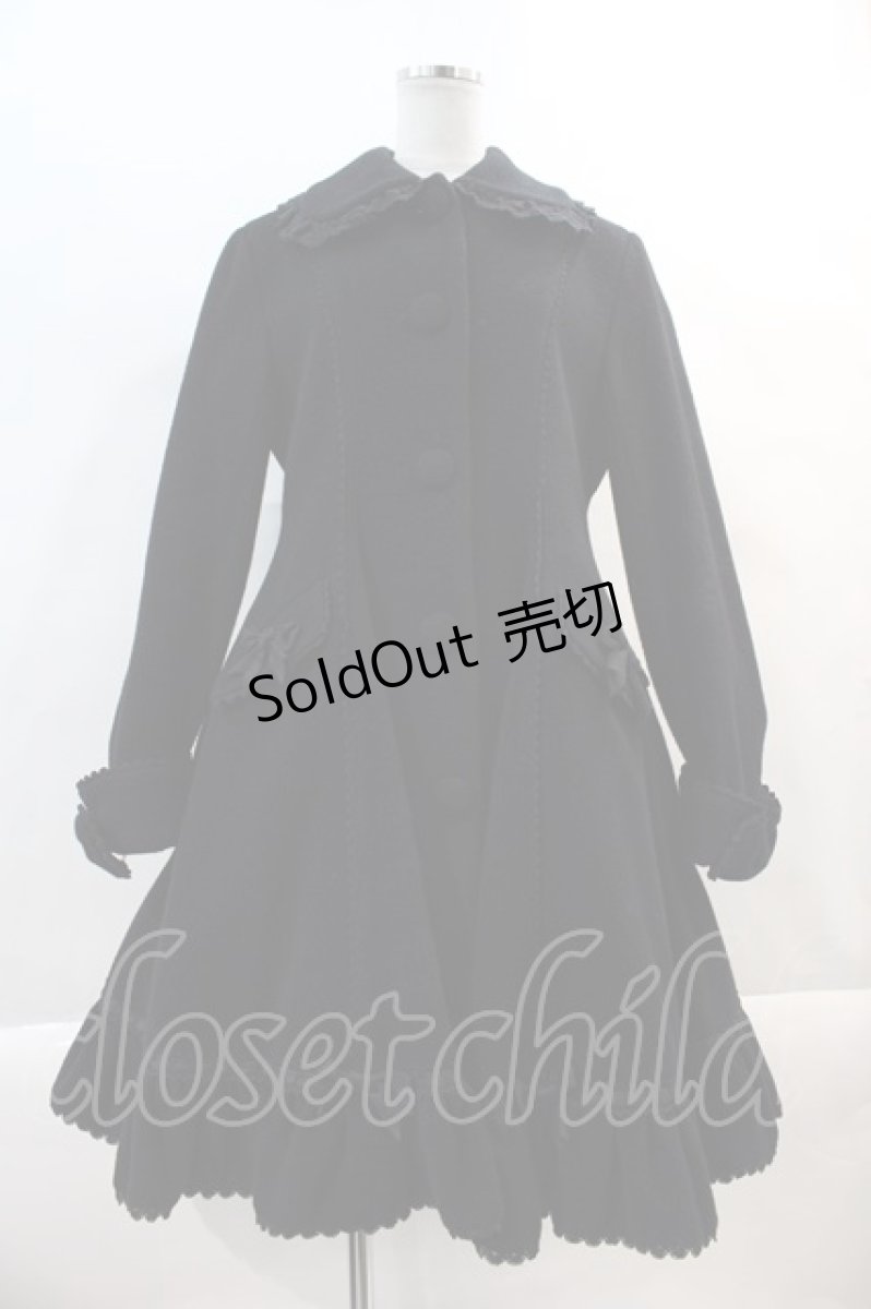 画像1: Angelic Pretty / バッスルリボンコート  黒 I-24-10-29-066-AP-CO-HD-ZI (1)