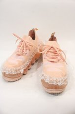 画像1: MIKIOSAKABE / New “Jewelry” Shoes Tarte lace UK5.5 Nude Pink I-24-10-29-122-PU-SH-HD-ZTK045 (1)