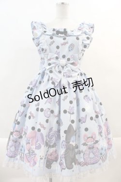 画像1: Angelic Pretty / Happy Treat Partyジャンパースカート  サックス I-24-11-01-044-AP-OP-HD-ZS