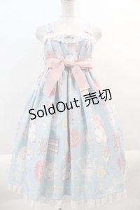 Angelic Pretty / Doll's Tea PartyジャンパースカートSet  サックス I-24-11-01-045-AP-OP-HD-ZI