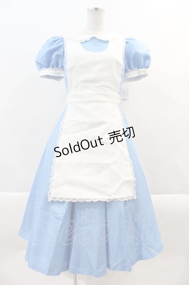 画像1: Secret Honey / Wonderland Dress (Alice in Wonderland ver.)  青Ｘ白 I-24-11-06-062-CA-OP-HD-ZI (1)