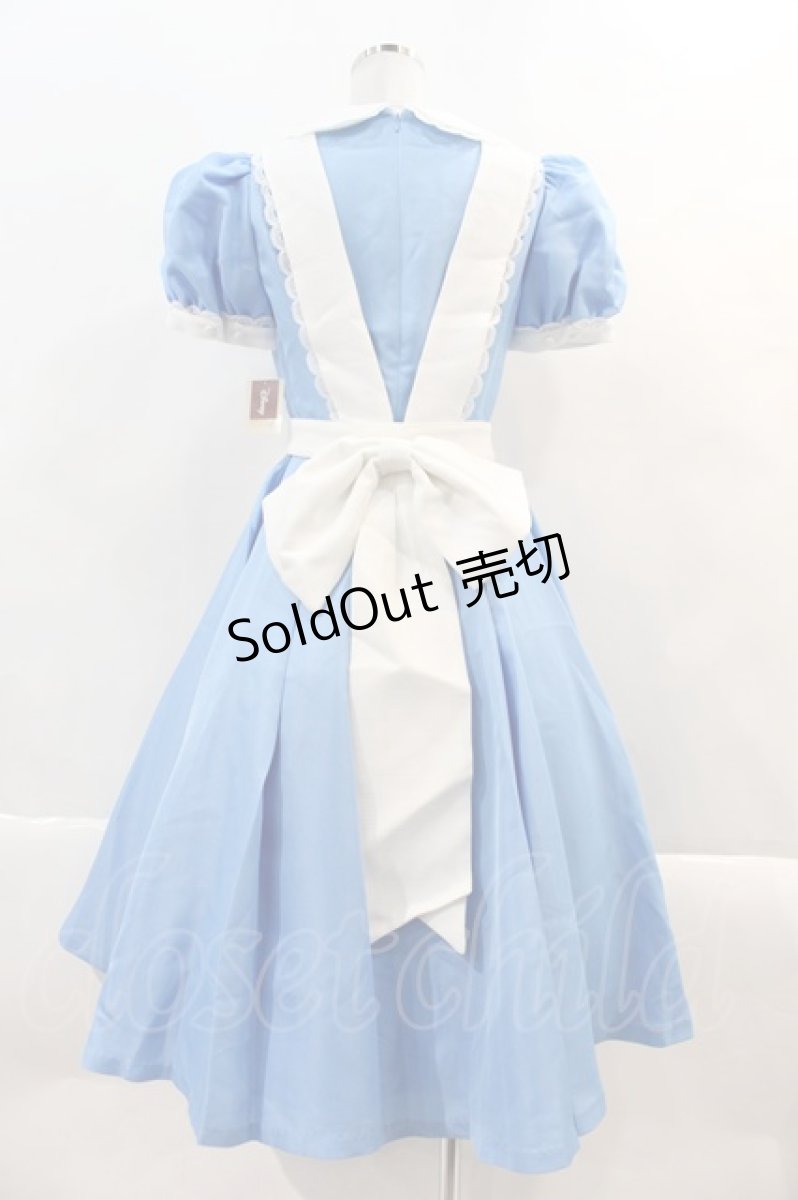 画像2: Secret Honey / Wonderland Dress (Alice in Wonderland ver.)  青Ｘ白 I-24-11-06-062-CA-OP-HD-ZI (2)