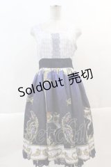 axes femme kawaii / グランドフィナーレロングワンピース  青 I-24-11-06-028-AX-BL-HD-ZS