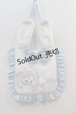 画像1: To Alice / Pastel Baby Rabbitバッグ  サックスＸ白 I-24-11-12-102-LO-ZA-HD-ZT087