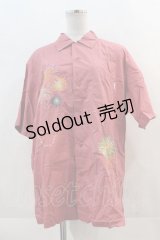 Karl Helmut / 花火刺繍半袖シャツ  ピンク I-24-11-18-056-EL-BL-HD-ZI