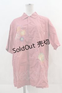 Karl Helmut / 花火刺繍半袖シャツ  ピンク I-24-11-18-056-EL-BL-HD-ZI