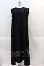 画像1: 【SALE】INGEBORG / バックリボンピコフリルデザインロングワンピース 4(11号) 黒 I-24-11-18-080-LO-OP-HD-ZT255 (1)