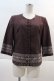 画像1: INGEBORG / 裾レース刺繍ジャケット M ボルドーＸ白 I-24-11-18-028-LO-JA-HD-ZT031 (1)