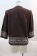 画像2: INGEBORG / 裾レース刺繍ジャケット M ボルドーＸ白 I-24-11-18-028-LO-JA-HD-ZT031 (2)