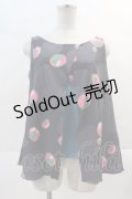 【SALE】T.KUNITOMO HIME / 桜餅プリントトップス  グリーン I-24-11-19-079-EL-TO-HD-ZT336