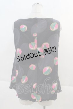 画像2: 【SALE】T.KUNITOMO HIME / 桜餅プリントトップス  グリーン I-24-11-19-079-EL-TO-HD-ZT336