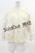 Jane Marple / Spring stripe lace collar blouson  イエロー I-24-11-22-053-JM-JA-HD-ZI