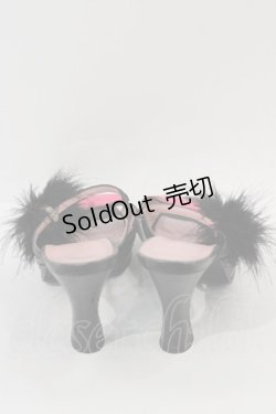 画像2: 【SALE】MILK / LIPファーサンダル M 黒 I-24-11-22-124-ML-SH-HD-ZT-K014