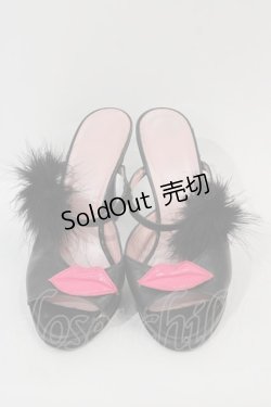 画像3: 【SALE】MILK / LIPファーサンダル M 黒 I-24-11-22-124-ML-SH-HD-ZT-K014