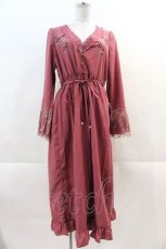 画像1: 【SALE】axes femme / SAJOU花刺繍ガウン  ピンク I-24-11-22-047-AX-TO-HD-ZT449 (1)