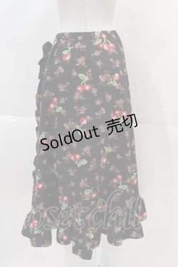画像2: MILK / チェリーローズスカート  ブラック I-24-11-24-092-ML-SK-HD-ZI
