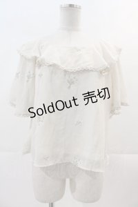 an another angelus / かすみ草総刺繍ブラウス  アイボリー I-24-11-24-004-CA-TO-HD-ZI