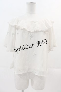 画像1: an another angelus / かすみ草総刺繍ブラウス  アイボリー I-24-11-24-004-CA-TO-HD-ZI