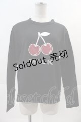 MILK / Cherry L.S. Tee  ブラック I-24-11-24-041-ML-TS-HD-ZI