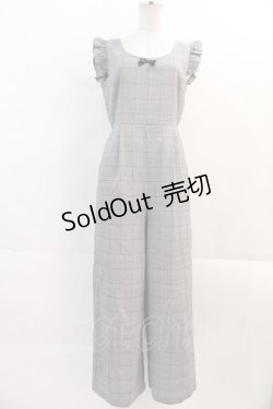 画像1: 【SALE】evelyn / グレンチェックノースリーブサロペット  グレーチェック I-24-11-27-050-LO-OP-HD-ZT411