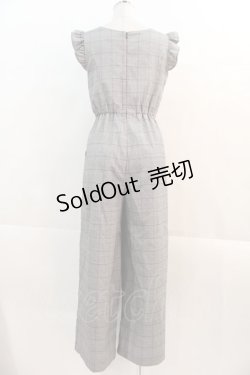 画像2: 【SALE】evelyn / グレンチェックノースリーブサロペット  グレーチェック I-24-11-27-050-LO-OP-HD-ZT411