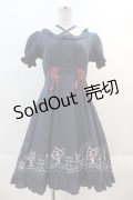 Amavel / ティーセット刺繍コットンワンピース  ネイビー I-24-11-29-068-CA-OP-HD-ZI