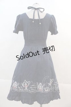 画像2: Amavel / ティーセット刺繍コットンワンピース  ネイビー I-24-11-29-068-CA-OP-HD-ZI