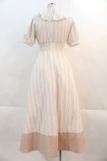 画像2: 【SALE】An MILLE / ヘム切替バイカラーワンピース  アイボリーＸピンク I-24-11-29-079-EL-OP-HD-ZT427 (2)