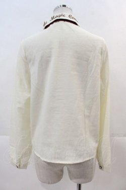 画像2: Amavel / 刺繍襟リボンタイ付きブラウス  生成りＸ赤 I-24-11-29-010-CA-BL-HD-ZT021