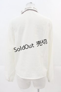 画像2: 【SALE】Amavel / 刺繍襟リボンタイ付きブラウス  生成りＸ赤 I-24-11-29-010-CA-BL-HD-ZT021