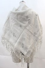 画像2: 【SALE】MINT NeKO / 総柄ストール  グレーＸ黒 I-24-11-29-120-HN-ZA-HD-ZT421-F002 (2)