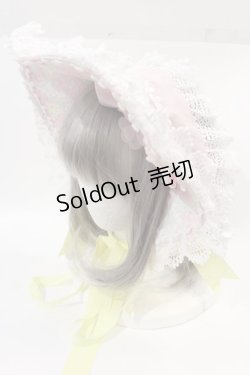 画像1: BABY,THE STARS SHINE BRIGHT / HAT はるちゃんの花舞うEternal Gardenボンネット  ピンク I-24-12-01-108-BA-AC-HD-ZI