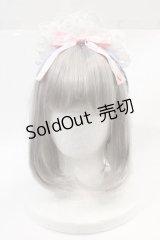 Angelic Pretty / Sweet Bakeryカフェカチューシャ  サックスＸピンクＸ白 I-24-12-01-111-AP-AC-HD-ZI